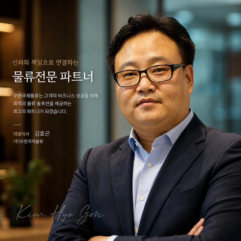 ㈜우현국제물류 대표이사 김효곤